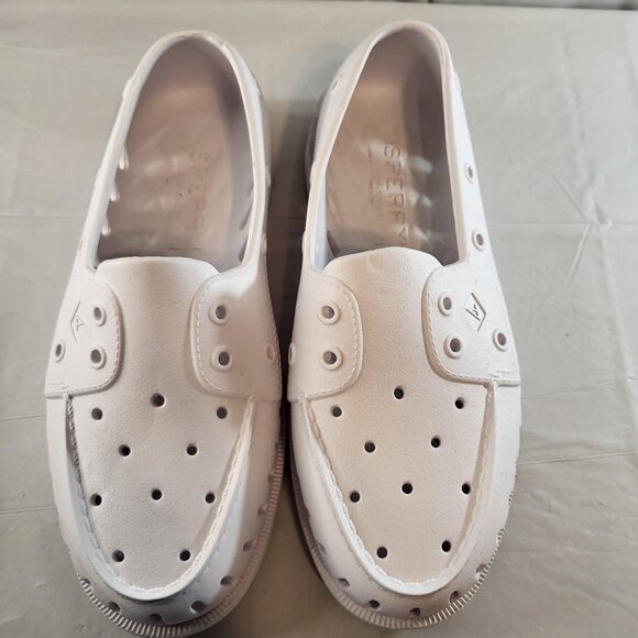 Sperry Float Boat Shoes Woman Size 7 White - Picture 2 of 6